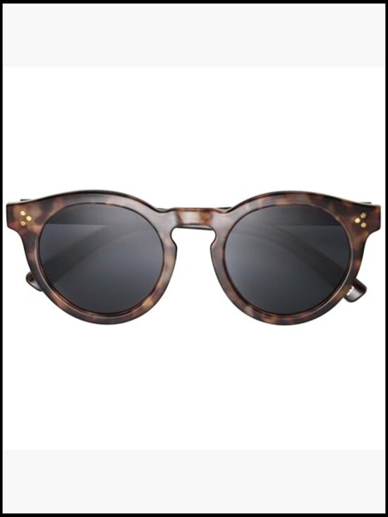 Round Sunglasses with 100% UVA/UVB Protection, Scratch Resistant Lenses